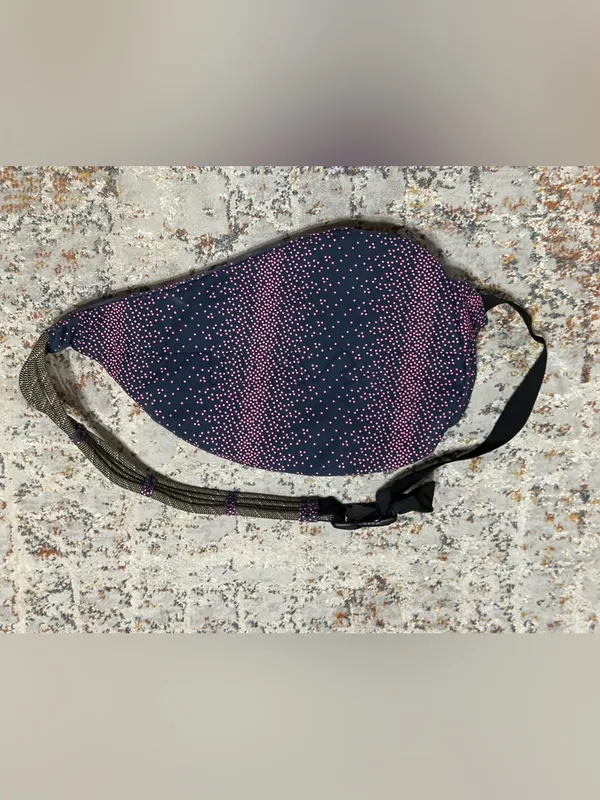Kavu rope sling large crossbody bag blue pink - Image 3