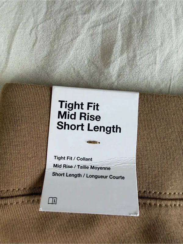 Nike Women's Tan Bike Shorts with White Swoosh - Image 9