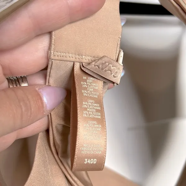 NWT SKIMS Wireless Form Push-Up Plunge Bra - Clay - Image 6