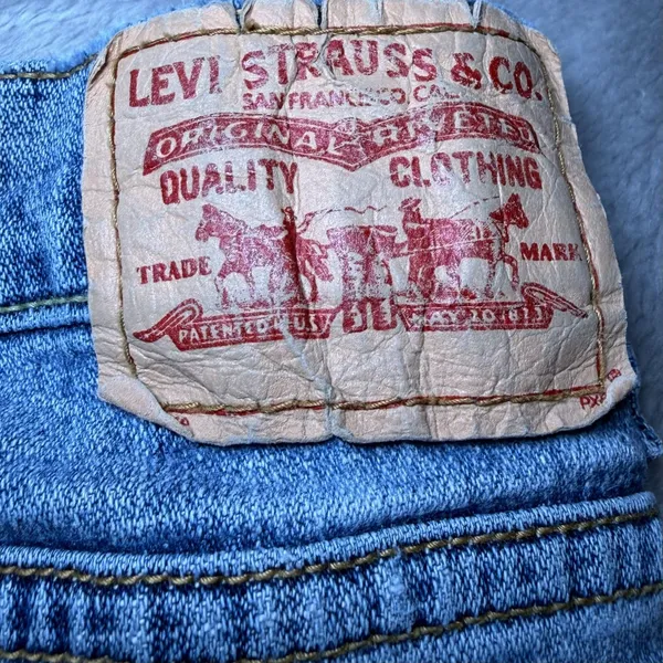 Levis 505 Womens Size 14M Jeans Straight Leg Stretch Blue Denim Everyday Casual - Image 4