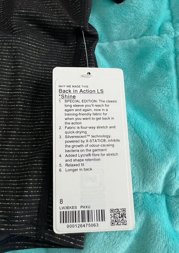 Lululemon Back In Action Long Sleeve - Image 5