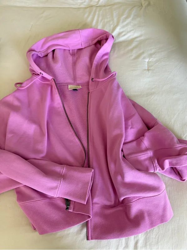 Pink zip up jacket - Image 2