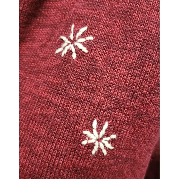 Woolrich Christmas Cardigan Snowman Embroidered Button Up Sweater L‎ - Image 4