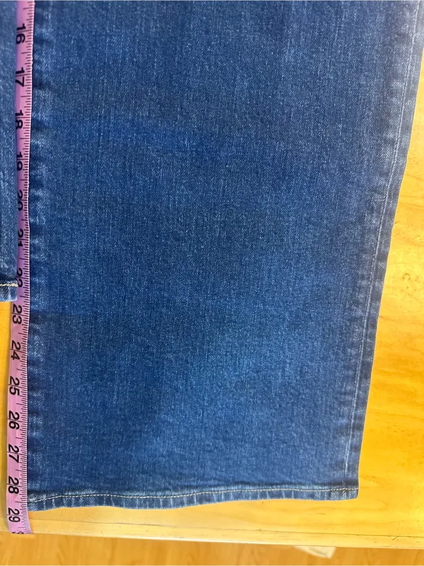 J. Crew Wide Leg Crop High Waisted Dark Wash Jeans Size 28 NWT - Image 6