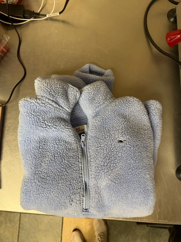 Vineyard vines Blue Fleece 1/2 zip med. - Image 9