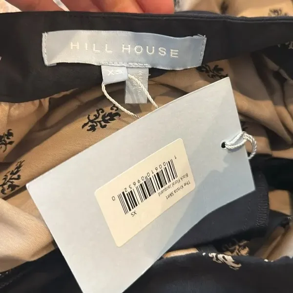 Hill House the Krista Skirt in black floral jacquard XS NWT - Image 7