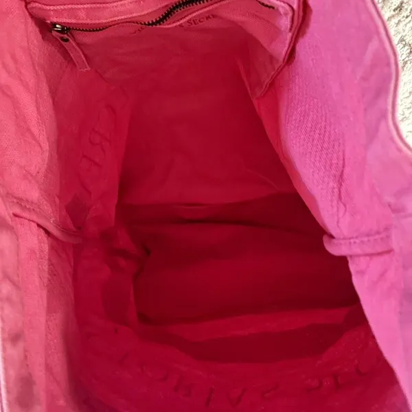 Victoria’s Secret Hot Pink W/Red Sequins Tote Bag Large - Image 3