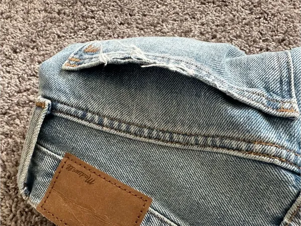 Madewell Light Blue Distressed Straight-Leg Jeans - Image 6