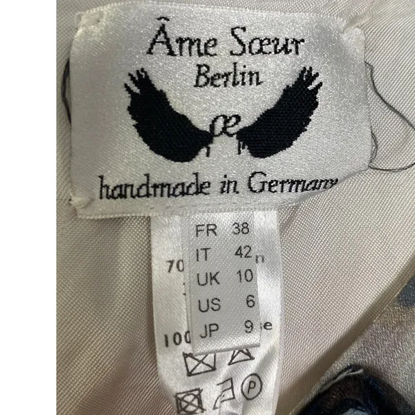 Ame Soeur Berlin Silk Blend‎ Midi Dress Avant Garde Artwear Shift Tunic Sz 6 - Image 3