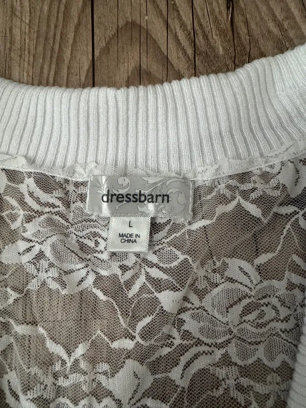 cardigan White Size L - Image 2