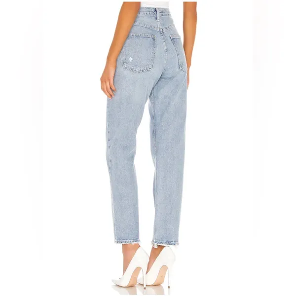 AGOLDE 90’s Mid Rise Loose Fit Jeans size women’s 24 light wash - Image 2