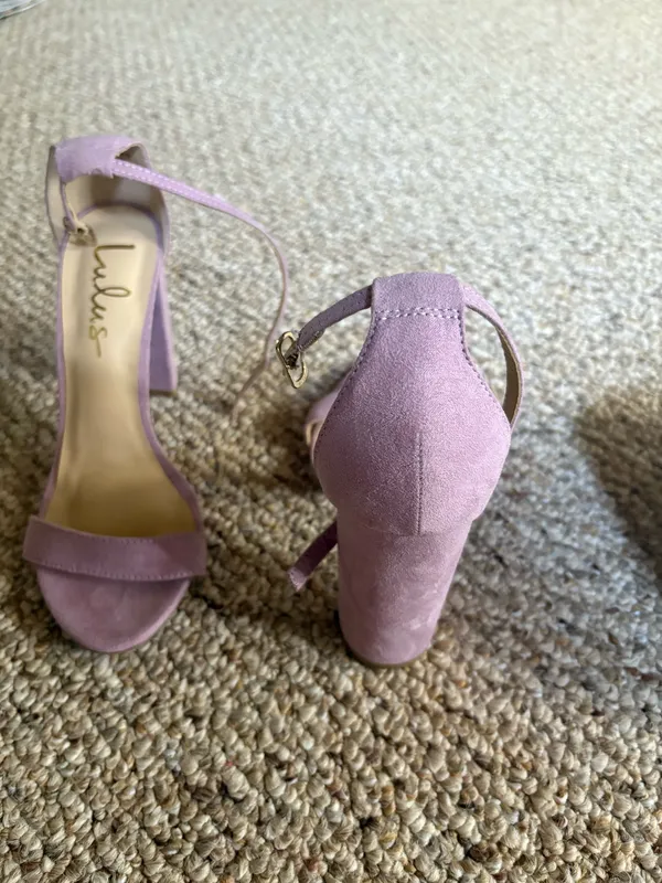 Lulus Heels Suede Ankle Strap - Image 2