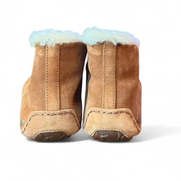 UGG Women’s Chestnut Suede Shearling Moccasin Slippers – Size 10 (S/N 1004806) - Image 4