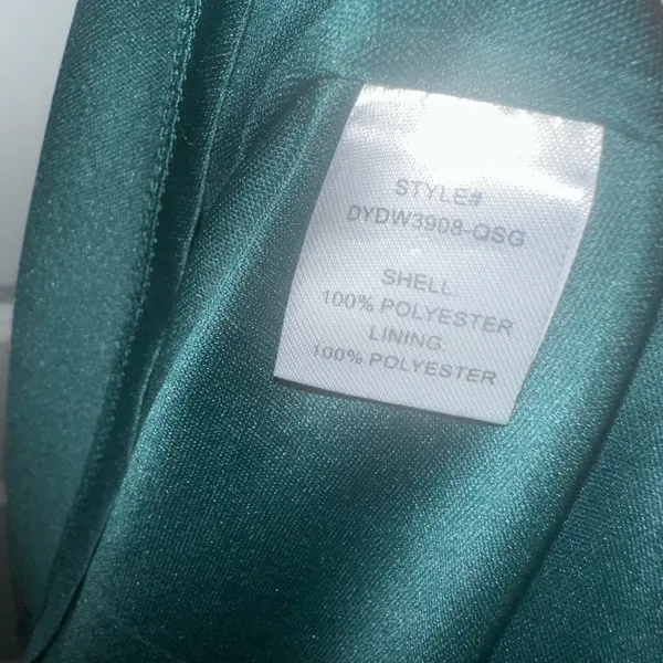 Altar’d State Small Tracey Green Satin Ruffle Sleeve Holiday Cocktail Dress - Image 7