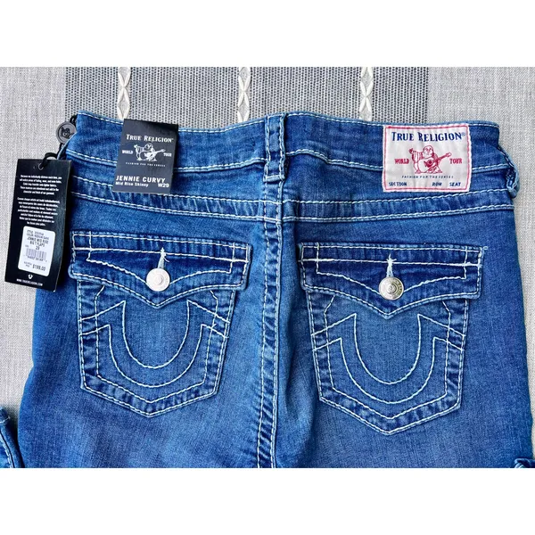 NWT Women True Religion Jennie Curvy Mid Rise Skinny sz 29 New - Image 5