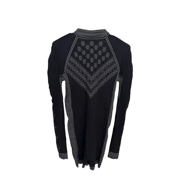 SKIMS FIRST LAYERS Half Zip Onesie 2X/3X OBSIDIAN WINTER FAIRISLE New - Image 3
