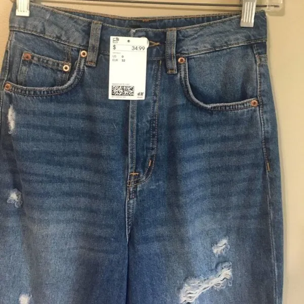 NWT H&M divided‎ size 0 jeans - Image 2