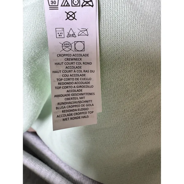 Aloha Island Alo Yoga Cropped Accolade Crew Neck Pullover Sweatshirt Spearmint Size Medium‎ - Image 10