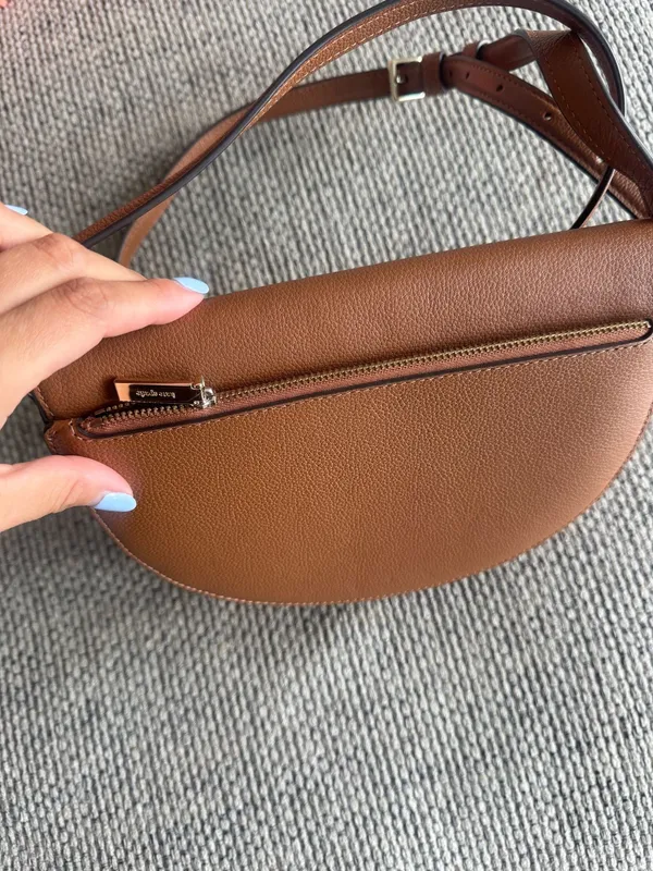 Kate Spade Crossbody Purse Brown Leather - Image 5