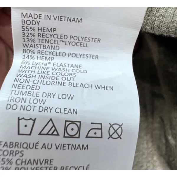 Prana Sweatpants Womens S Green Camo Jogger Cozy Up Ankle Pant Soft Hemp Tencel - Image 10