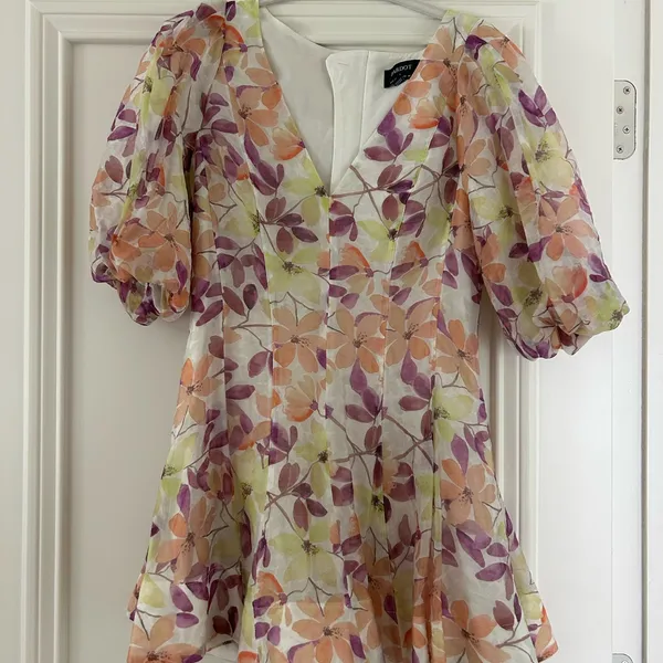 NWOT Bardot “Fleur Puff Sleeve Minidress in Bold floral” - Image 2