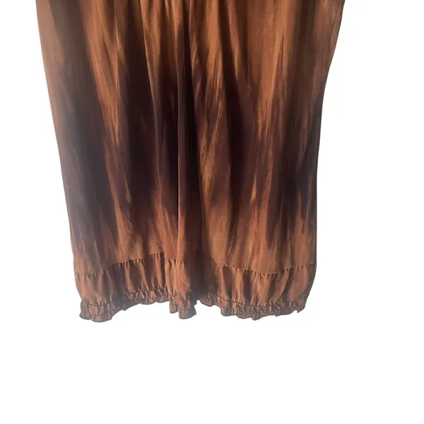 Agenda Y2k Women's Size Large Brown 2000s V Neck‎ Blouse - Image 3