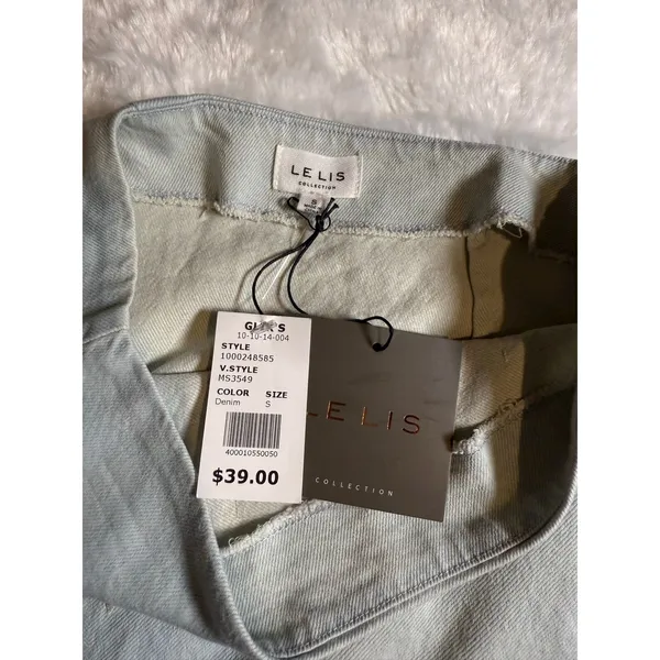 Le Lis Star Patch Denim Mini Skirt - Image 2