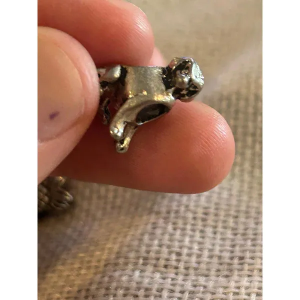 A494 charm bracket silver plated 5 pcs Gray - Image 7