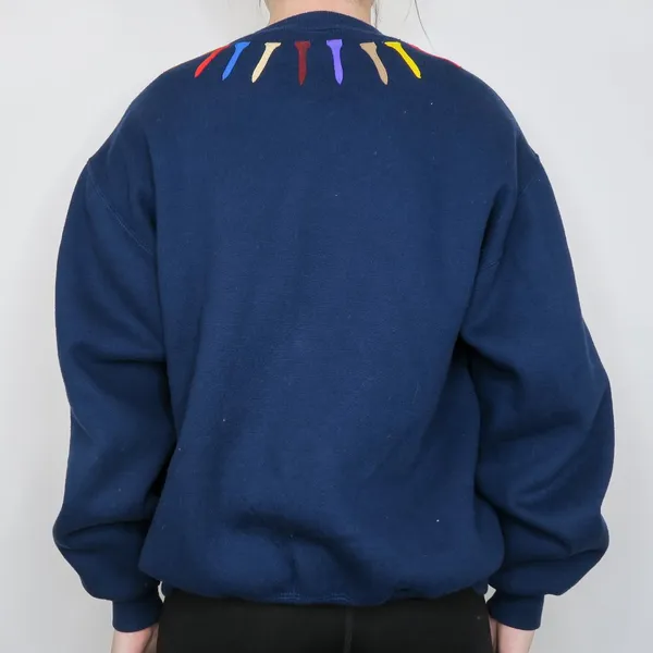 Russell Athletic Vintage 90s Handmade Original Golf Cardigan Sweatshirt - Image 4