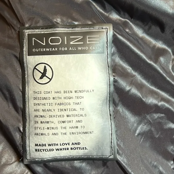 Noize Goldie Patent Puffer Jacket‎ in Brown Size L - Image 8