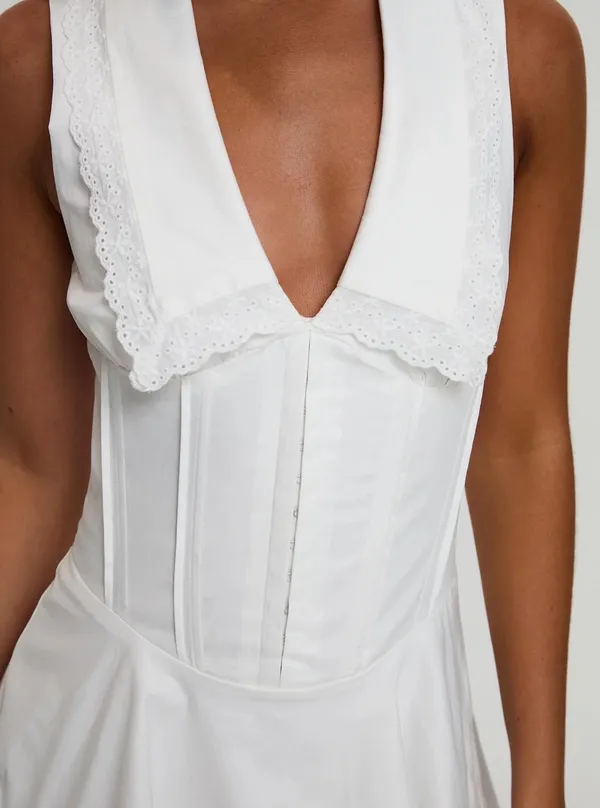 Princess Polly Dress White Mini - Image 4