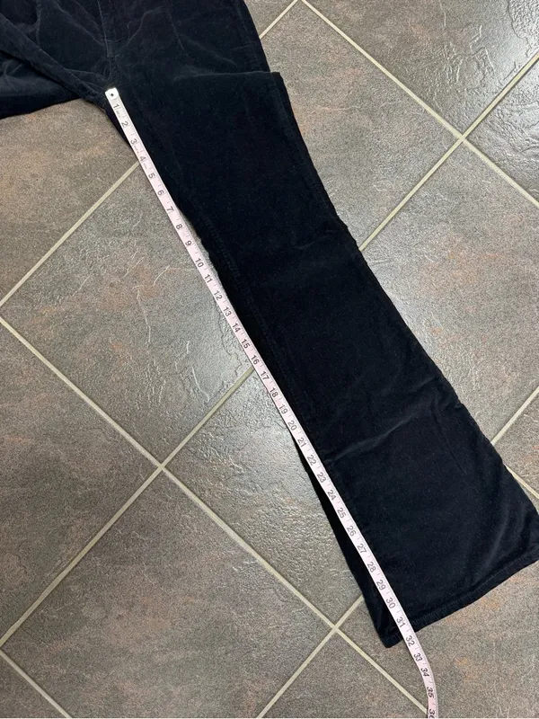 Free People We The Free Jayde Cord Flare Jeans Corduroy Beluga Black 26 - Image 15
