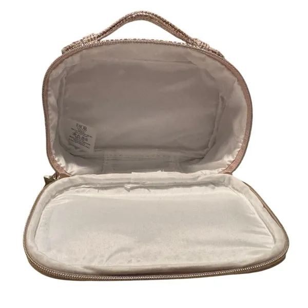 DIOR Limited Edition Holiday 2025 Cosmetic Pouch in Gold Shimmer, New in Box - Image 11
