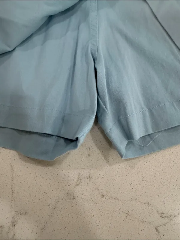 Light Blue Wrap Skort with Side Tie and Embroidered Logo Size 12 - Image 10