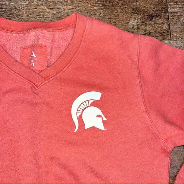 Antigua Women’s Michigan State Crewneck Sweatshirt - Image 4