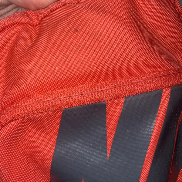 Nike Heritage Sportswear‎ Unisex Red Orange Logo Athletic Running Crossbody Bag - Image 5