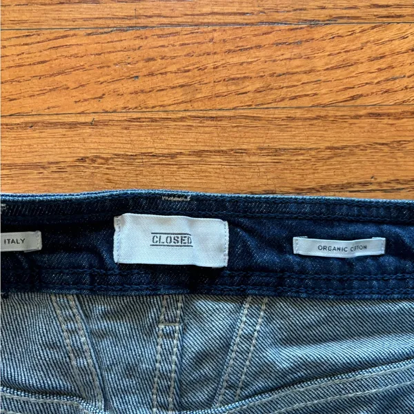 Closed wide leg pants Blue Size 26 - Image 2