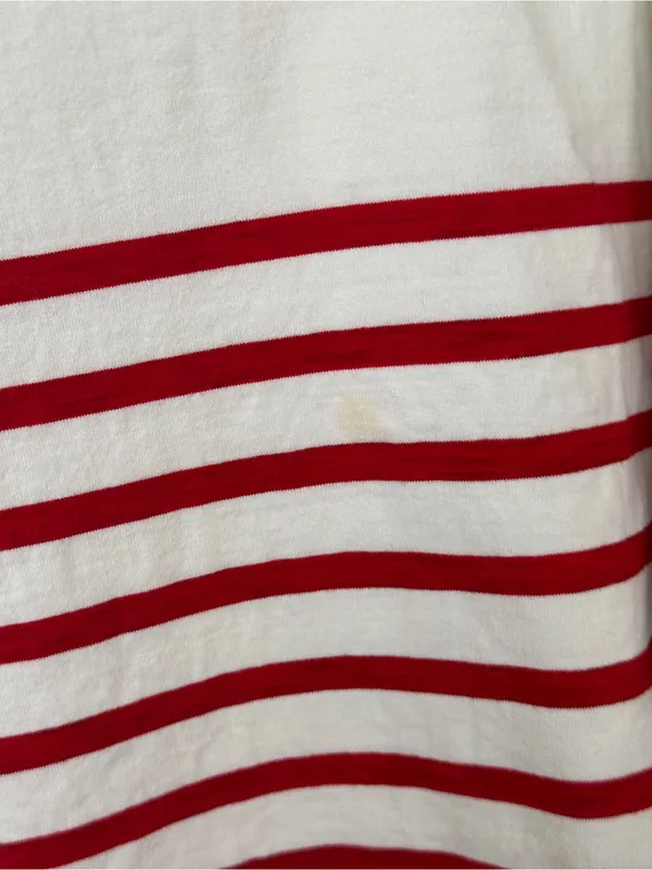 Sézane striped nautical sweater boatneck button longsleeve top correntine cotton - Image 8