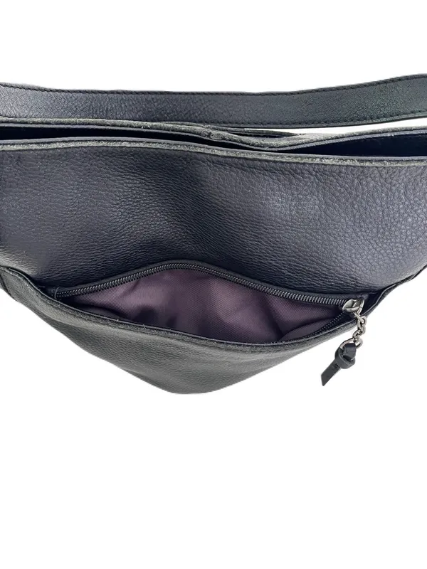The Sak Black Leather ‘Lucia’ Hobo Shoulder Bag - Image 6