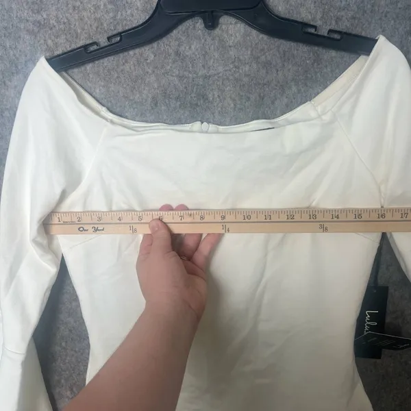 Lulus Women Large Marseille White Off-the-Shoulder Long Sleeve Bodycon Dress NWT - Image 6