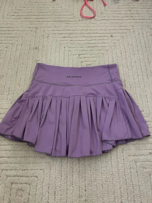 Gold Hinge Tennis Skirt Pleated - Image 2