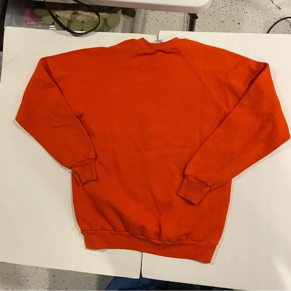Vintage orange spooky Halloween 👻 cozy soft sweatshirt 80’s-90’s Jerzees - Image 5