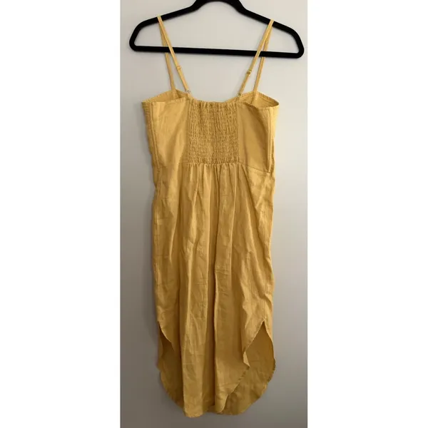 Suboo Button Down Midi Sundress Mustard Yellow Women's Size Small‎ - Image 2