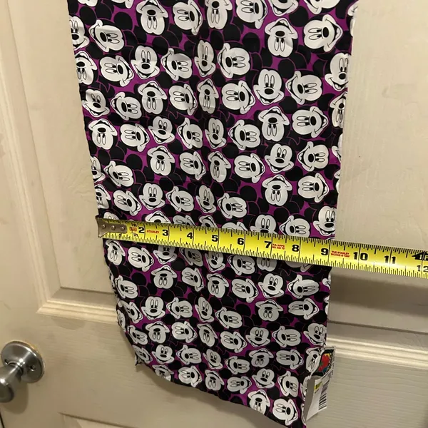 Vintage Disney Purple and Black Mickey Mouse scarf - Image 6
