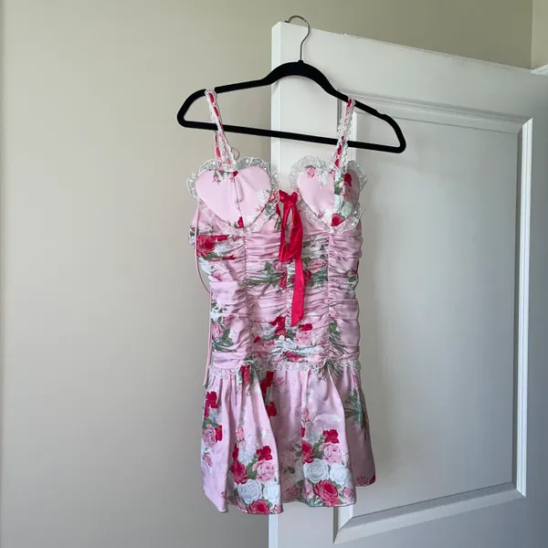 For Love & Lemons Gianna Floral Mini Dress - Image 4