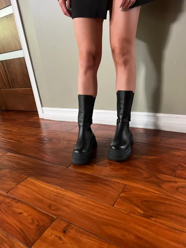 L’intervalle Edmonton Black Leather Boots - Image 5