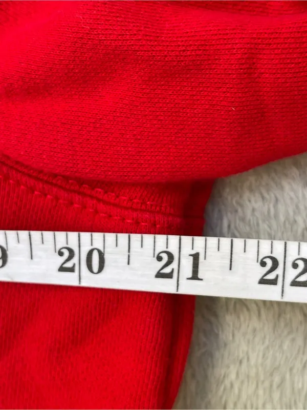 Ralph Lauren Jeans Co. Red Zip Up Hoodie Streetwear preppy activewear outdoor L - Image 7