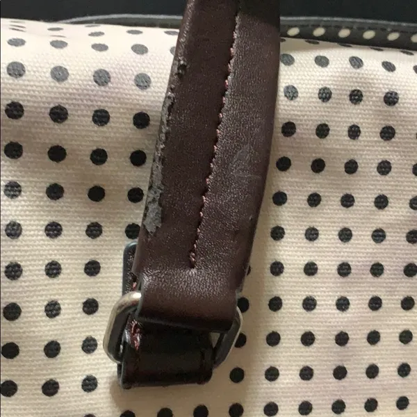 Fossil Canvas Crossbody Bag Polkadot - Image 10