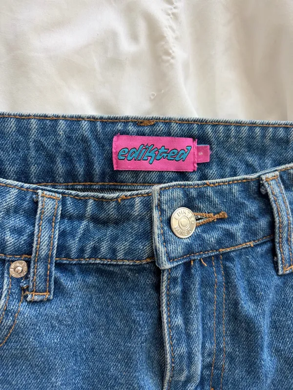 Edikted mini denim skirt - Image 2