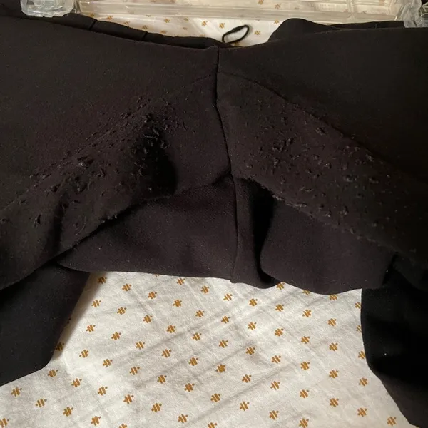 ZARA high waisted pleated pants size large used - Image 5